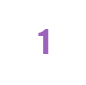 A white circle with the number 1 in it.